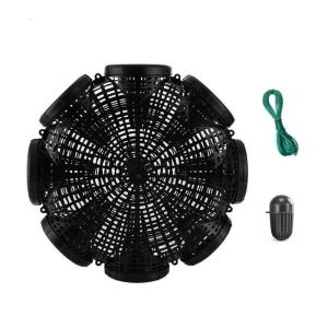 Plastic Eel Fish Crawfish Trap With Baits Ball Pull Rope Outdoor Crabs Loach Catching Basket Lobsters Mesh Trap Cage
