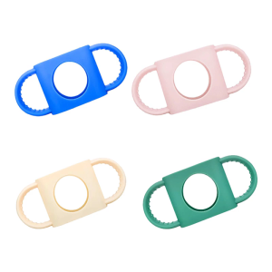 Ergonomic Elastomer Handle Grip For Baby Bottles Not Slip Comfortable Plan Global Suitable Standard Neck Bottles Heat Resistant Simple