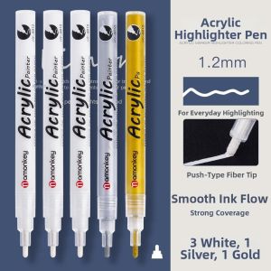 FCWEVOLA Highlight Waterproof White Pen