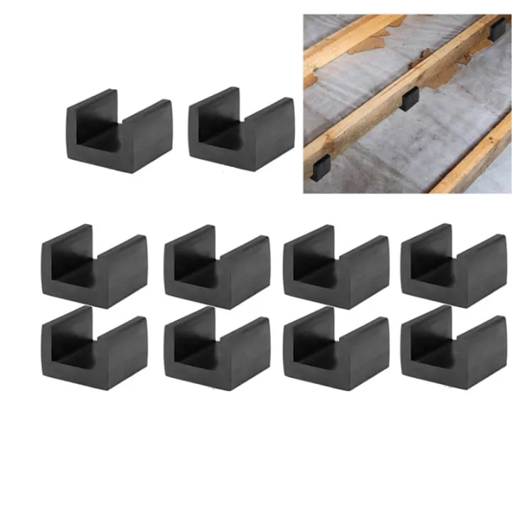 U Boat Floor (10pcs), Rubber Joist Isolators Decoupler Sound Isolation ...