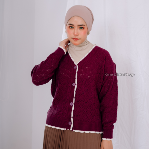 CARDIGAN RAJUT KANAYA V NECK KOREAN STYLE KNITWEAR SIMPLE TERBARU