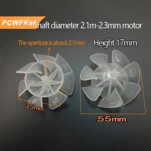 【PCWFKef】 1 PC 7 Blades nhựa Fan Blade bên ngoài đường kính 35mm 42mm 50mm 65mm nhựa làm mát Fan Blade cho máy sấy tóc