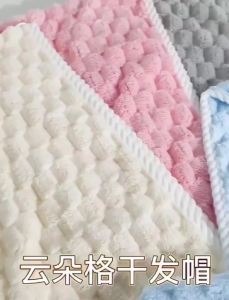 Soft Absorbent Dry Hair Cap Bath Cap for Women Pineapple structure