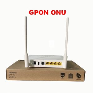 HW Epon Gpon Xpon ONU  EG8141A5 FTTH Gigabit ONT Bare Metal + Adapter 1GE + 3FE + 1tel + Wifi With English Software