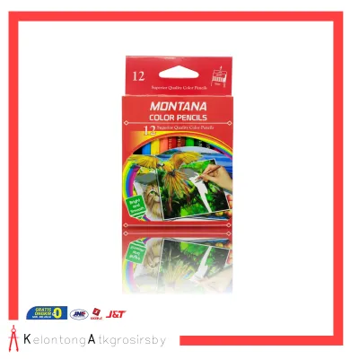 Pencil / Pensil Warna Montana 12 Warna Pendek / Montana Colour Pencil