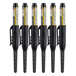 12-1Pcs 45mm Deep Hole Long Nib Head Markers Deep Drill Hole Long Nib Scriber Multifunction Mechanical Carpentry Colorful Marker Pen