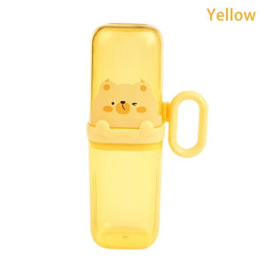 Travel Portable Mouthwash Cup Cute Bear Travel Toothbrush Holder Detachable Toothpaste Storage Box