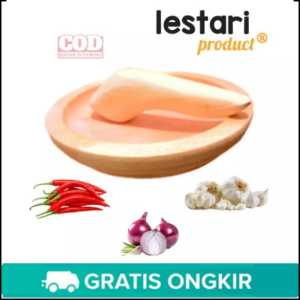 Satu Set Cobek Ulekan Diameter 22cm /Cobek Termurah/Cobek Medium/Cobek kayu/Ulekan Kayu/Cobek Kayu Jumbo
