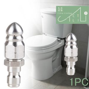 Nozzle Sewer Cleaning / Jetter Nozzle 4 Jet 1/4" Male / Nosel Tekanan Tinggi Baja Tahan Karat