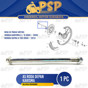 As Roda Depan Karisma -  As Tromol Fork Forek Depan + Mur Honda Kharisma X Karisma D Supra X 125