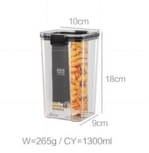 TC ❤Cereal storage container food fresh-keeping box square transparent can food bag dispenser COD