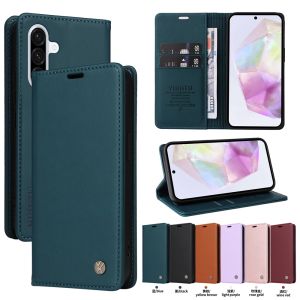 For Samsung Galaxy M56 M55 M35 M15 M62 M33 M32 M22 M12 Phone Case Leather Wallet Magnetic Card Slot Flip Cover Casing