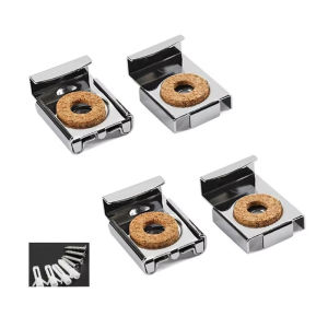 4pcs Frameless Bathroom Mirror Glass Wall Mounting Fixing Kit/Mirror Mount Clips/ Glass Clamp
