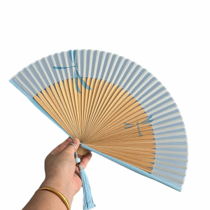 GJURD Vẽ bằng tay Quạt tay gấp Khung Tre Phong cách Trung Quốc Người hâm mộ khiêu vũ nữ Sáng tạo Trang trí Quạt cầm tay cổ điển Trang trí nhà cửa