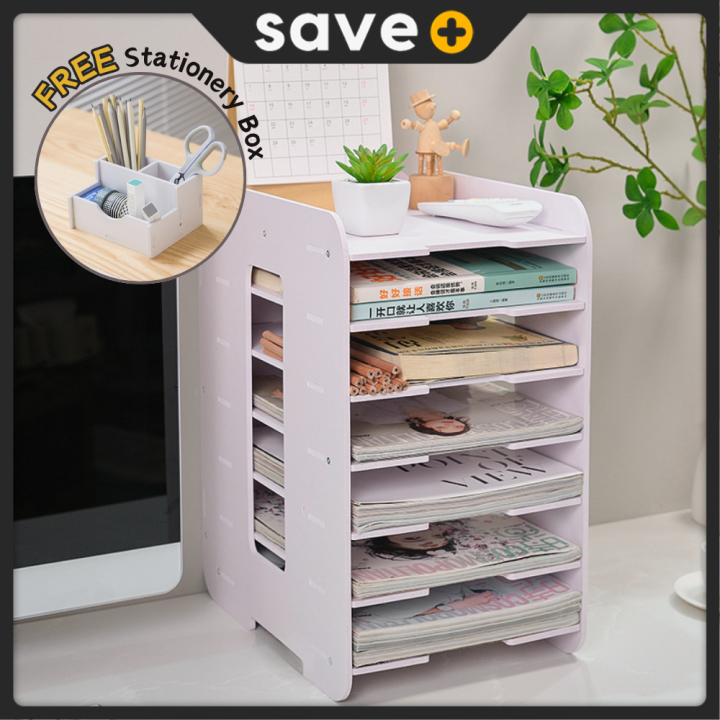 File Storage Racks Warehouse Stationery SAVE A4 Paper Tray File Document Tray Office Storage Desk Rack ...