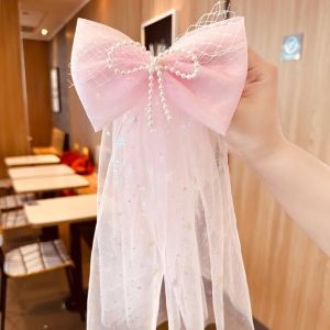 Kẹp tóc khăn voan công chúa siêu xinh cho bé gái