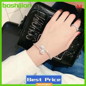 bashijian Fashion Simple Simulated Bridal Jewelry sets Adjustable Necklace Bracelet For Women Wedding Jewelry Gift
