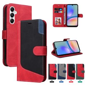 For Samsung Galaxy A56 A36 A26 A06 A16 5G Cover Samsung A56 A16 4G Phone Case 3 Color Leather Wallet 2 Card Slot Flip Cover Casing