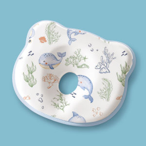 【Gift Box】Einmilk Baby Silicone Shaping Pillows Newborn Memory Foam Pillows Prevent Flat Head Support Neck Spine