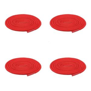 4ชิ้นโพลีเอสเตอร์กลมป้องกันการฉีกขาด5มิลลิเมตรรองเท้าแบบหนา Laces สำหรับเดินป่าและรองเท้ารองเท้าสำหรับทำงานรองเท้าผ้าใบนักกีฬาเชือกผูกรองเท้า