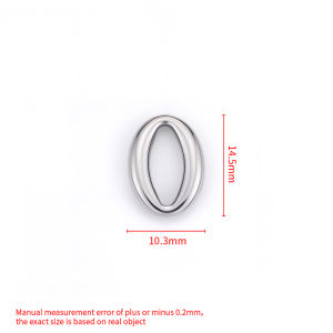 แหวนเชื่อมต่อรูปริมฝีปากสแตนเลสสร้อยคอ Diy สร้อยข้อมืออุปกรณ์เสริมรูปไข่แหวนเปลือกหอย