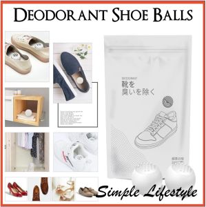 2 packs of 6pcs Shoe Sneaker Deodorizers Dry Balls Moisture Absorber Odour Removal Deodorant