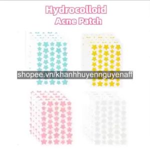 40 Miếng Dán Mụn Hydrocolloid Che Chắn Mụn Và Vết Thâm Hình Sao Dễ Thương Sticker Chăm Sóc da