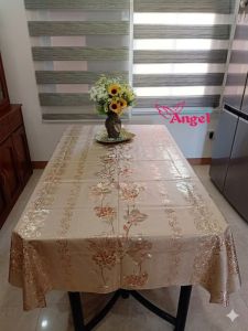Pvc Waterproof Tablecloth Mantel Scratchproof Heatproof Tablecover 140cm width for home kitchen