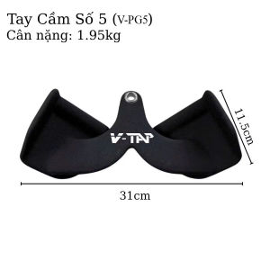 Tay Cầm Kéo Xô Phụ Kiện Tập Gym FED Gang Bọc Cao Su - OneSport