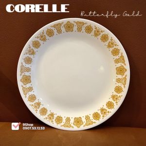 Corelle USA - Gold Butterfly - Combo 01 Hoặc 02 Dĩa Cạn Tròn 26cm