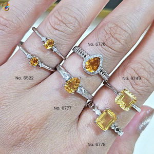 Collection Grade Citrine S925 Silver Rings (5 Types to Choose)