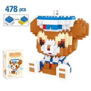 ZHBO Mainan Anak Perempuan Bricks Lego Mini karakter kartun Nano Block DIY Susun Edukasi Mainan 3D Puzzle