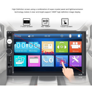 7010B 3rd 7inch car player 2 Din HD Touch Screen Car Radio MP5 Player Android/IOS MirrorLink with Camera