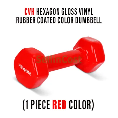 SellinCost FEXPERT Vinyl Dumbbell Lady Dumbbell 1pc 1kg / 1.5kg / 2kg / 2.5kg / 3kg / 4kg / 5kg Ladies Dumbbell Vinyl Hexagon Color Rubber Coated Dumbell Neoprene Women Weight Lifting Ergonomic Grip Alatan Gym Alatan Angkat Berat CVG CVH 女士六角形哑铃