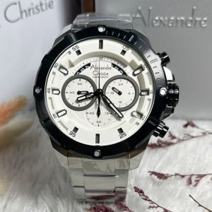 (BISA COD) Jam Tangan Pria Alexandre Chistie AC 6621 AC6621 Garansi Resmi 1 Tahun Stainless Steel