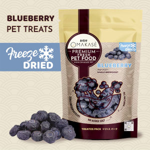 OMAKASE FREEZE DRIED Blueberries Dog & Cat Single Ingredient Dehydrated Pet Treats