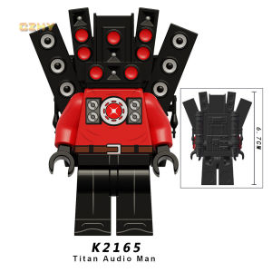 Titan Audio Man Secret Service Block Toys Figure Skibidi Toilet Building Bricks KDL821 KDL822