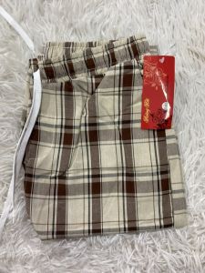 Quần Kẻ Caro Quần Sọc Caro Dáng Baggy Cạp Cao Chất Cotton Mềm Mại CAO CẤP