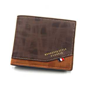 Leather Men ultra thin short wallet exquisite card holder high-end drivers license women card holder compact 6458