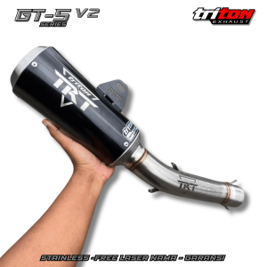 Silincer Slincer Slip On Knalpot Racing Kawasaki ZX25R ZX25RR Ninja 250 Fi Ninja 250 Karbu CBR250RR R25 MT25 Original Triton