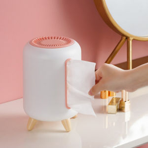 1PCS living room desktop Tissue Box Wooden Plastic Tissue Box Solid Wood Napkin Paper Holder Case for Office Home Decoration Home Kitchen