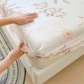 Dansunreve 100% Cotton Bedsheet 1200TC Breathable Floral Fittedsheet Single Queen King Super King. 