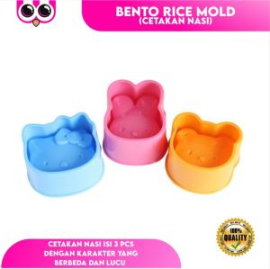 BENTO RICE MOLD / CETAKAN NASI ISI 3 / CETAKAN TELUR