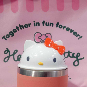 🐈 ติดเทรนด์ ฝาแก้วน้ำ Hello Kitty มีที่เสียบหลอด สินค้าพร้อมส่ง 3 สี ตามภาพ