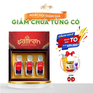 [SET QUÀ ] Nhụy Hoa Nghệ Tây SAFFRON SALAM 3Gr thương hiệu Saffron Việt Nam