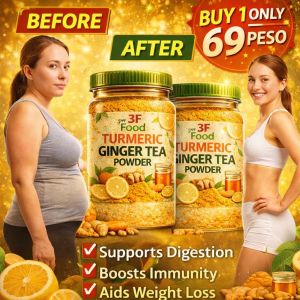 [BEST PRICE] Turmeric Ginger Tea Powder - Lemonade - Healthy Organic | Antioxidant| Good for Heart| Brain Health