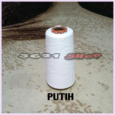 1 Pcs Benang Obras Polyester 200 gram -+ Warna Putih Dan Warna/Benang obras murah/benang polyester/Benang Obras Warna/Benang Obras Grosir