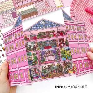 KW - Sedia untuk tingkatkan permainan anda 3D DIY Sticker Book Buku Pelekat Miniatur