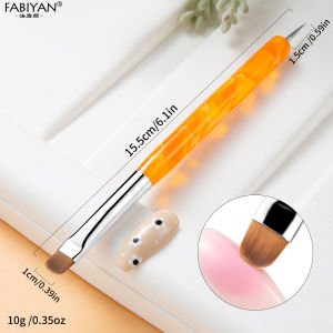 Nail Art Brush UV Gel Painting Brush Double-headed Nail Art Dotting Pen Gem Jewelry Sequins Rhinestone Pick Up 2 Way Brush Manicure Tools