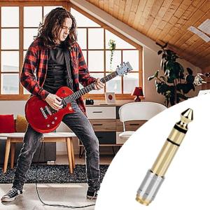 6.35mm to 3.5mm Headphone Adapter Male to Female Sound Converter Enhances Sound Quality for Mixing Consoles